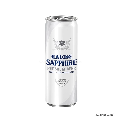 Bia lon Sapphire Sleek 330ml 